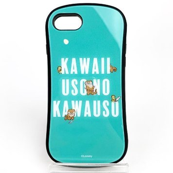 可愛い嘘のカワウソ iselect8 あおいろ カワウソ IP iPhone スマホカバー スマホケースIP8 iPhone8 青