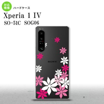 SO-51C SOG06 XPERIA 1 IV Xperia 1 IV スマホケース 背面ケース ハードケース ティアレ A ピンク メンズ レディース nk-xp14-1075