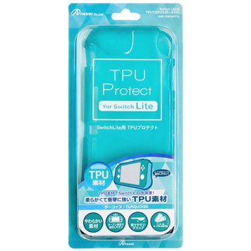 アンサー Switch Lite用 TPUプロテクト ターコイズ ANS-SW090TQ