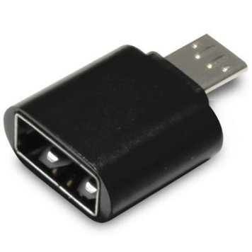 日本トラストテクノロジー 【メール便での発送商品】OTG USB(A)→MicroUSB変換コネクター ブラック OTGU2M-BK