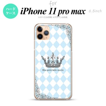 iPhone11ProMax iPhone11pro max スマホケース ハードケース 王冠 青 メンズ レディース nk-i11pm-1452