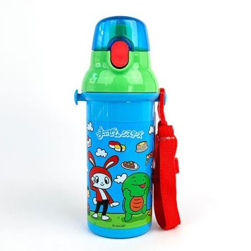 まいぜんシスターズ 抗菌食洗機対応直のみワンタッチボトル ベビー 水筒 マイッキー ブルー グッズ 日本製