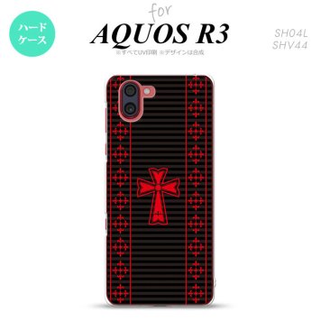 SH-04L SHV44 R3 AQUOS R3 スマホケース カバー ゴシック 黒 赤 nk-r3-1010