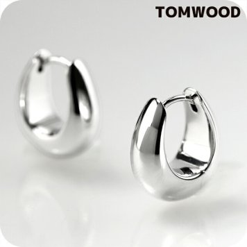 トムウッド ピアス メンズ レディース ブランド TOMWOOD Ice Hoops Small フープ 両耳用 100515 シルバー アクセサリー