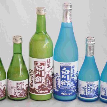 ファミリーにごり酒 6本セット(三輪酒造白川郷純米吟醸(岐阜) 三輪酒造白川郷純米(岐阜)) 720ml×2本 300ml×4本