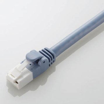 エレコム LANケーブル Cat6A ツメが折れない 50m ブルー RJ45コネクタ 10Gbps オンライン学習 小学生 中学生 LD-GPAT/BU500