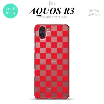 SH-04L SHV44 R3 AQUOS R3 スマホケース カバー スクエア 赤 nk-r3-033