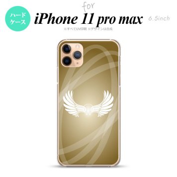 iPhone11ProMax iPhone11pro max スマホケース ハードケース 翼 光 ゴールド風 メンズ レディース nk-i11pm-462