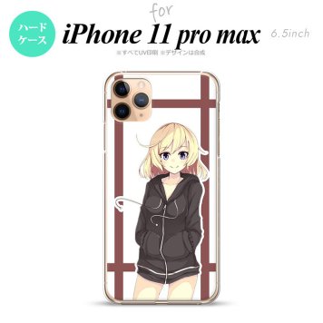 iPhone11ProMax iPhone11pro max スマホケース ハードケース 女の子 B 茶 メンズ レディース nk-i11pm-1331