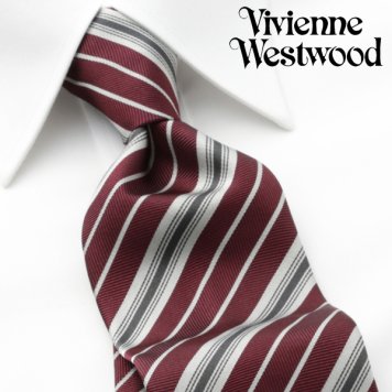 [ヴィヴィアンウエストウッド]Vivienne Westwood ネクタイ VWJ-848 [ネクタイ ブランドネクタイ ネクタイブランド 新作 プレゼント ギフト 入社 祝い 卒業 入学 誕生日 バースデー 就活 結婚式 新生活 新社会人 シルク] 【土日祝も発送】