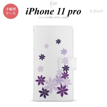 iPhone11Pro iPhone11 Pro 手帳型スマホケース カバー ティアレ 紫  nk-004s-i11p-dr1078