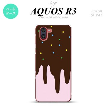 SH-04L SHV44 R3 AQUOS R3 スマホケース カバー アイス ピンク nk-r3-347