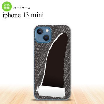 iPhone13mini iPhone13 mini ケース ハードケース 破れデザイン 黒  nk-i13m-289