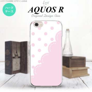 【SH03J】【スマホケース/スマホカバー】【アクオス R】SH03J スマホケース AQUOS R SH-03J カバー アクオス R ドット・レース ピンク nk-sh03j-346【メール便送料無料】