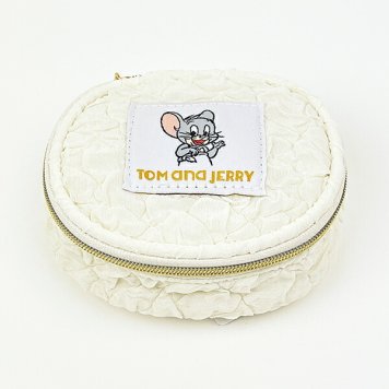 トムとジェリー タフィー おむつアクセサリーポーチ ホワイト トムジェリ