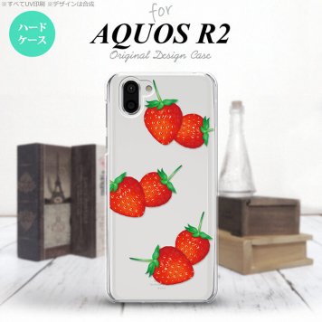 AQUOS R2 アクオス アール2 SH-03K SHV42 専用 スマホケース カバー ハードケース 苺・イチゴ nk-r2-041[スマホ,スマホケース,スマホカバー,ケース,カバー,ジャケット]