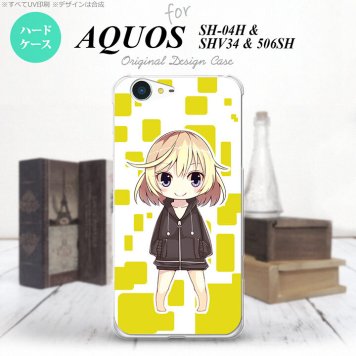 【SH04H】【スマホケース/スマホカバー】【アクオス ゼータ】SH04H スマホケース AQUOS ZETA SH04H カバー アクオス ゼータ キャラ2-A 黄 nk-sh04h-1336【メール便送料無料】
