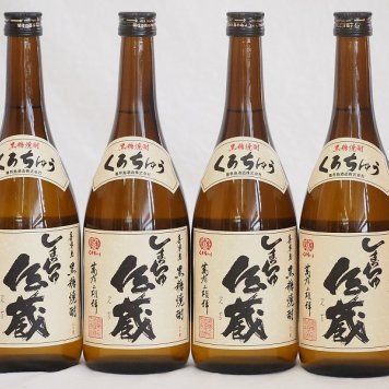 4本セット(糖質0.00%喜界島黒糖焼酎 しまちゅ伝蔵30度(鹿児島県)) 720ml×4本