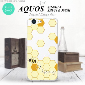 【SH04H】【スマホケース/スマホカバー】【アクオス ゼータ】SH04H スマホケース AQUOS ZETA SH04H カバー アクオス ゼータ ハニー クリア×薄黄 nk-sh04h-1689【メール便送料無料】