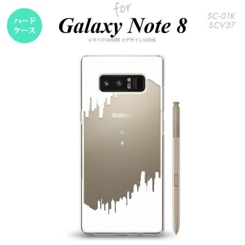 【SC01K】【スマホケース/スマホカバー】【ギャラクシー ノート8】SC01K スマホケース Galaxy Note8 SC-01K カバー ギャラクシー ノート8 イラストデザイン（B） 白 nk-sc01k-196【メール便送料無料】