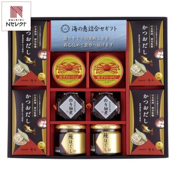日本料理 神谷 監修 海の恵 詰合せ ギフトセット 4種 計10点入 だし 佃煮 鮭ほぐし 詰め合わせ【北海道・沖縄県・離島 配送不可】