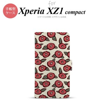 【手帳型 スマホ カバー ケース】【SO02K】【エクスペリア XZ1】手帳型 ケース SO-02K スマホ カバー Xperia XZ1 Compact エクスペリア つばき ベージュ nk-004s-so02k-dr1701【メール便送料無料】