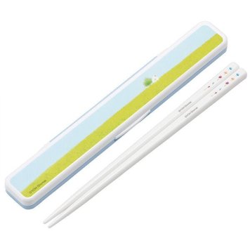 葉祥明 抗菌 音のならない箸・箸箱セット 箸18cm スケーター ※送料無料(ポスト投函)