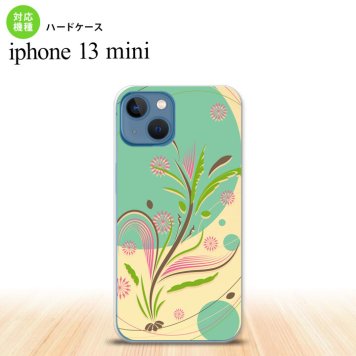iPhone13mini iPhone13 mini ケース ハードケース 和柄 ミント  nk-i13m-1225