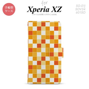 【手帳型 スマホ カバー ケース】【SO01J】【エクスペリア XZ 】手帳型 ケース SO-01J スマホ カバー XPERIA XZ エクスペリア スクエア オレンジ nk-004s-so01j-dr1015【メール便送料無料】