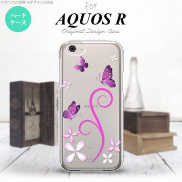 【SH03J】【スマホケース/スマホカバー】【アクオス R】SH03J スマホケース AQUOS R SH-03J カバー アクオス R バタフライ・蝶（C） ピンク nk-sh03j-223【メール便送料無料】