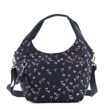 キプリング Kipling CAROLA ショルダーバッグ トートバッグ 2Way SMALL FLOWER フラワー柄ネイビー系マルチ K11270 60M