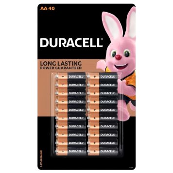 【新生活】DURACELL(デュラセル) パフォーマンのよいの良い アルカリ単3電池 40本 長持ち 10年保存可能 水銀不使用 中国製 日常生活 ライト 時計 おもちゃ 電子機器 1013162