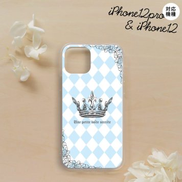 iPhone12/iPhone12pro iPhone12 / iPhone12pro スマホケース ソフトケース 王冠 青 メンズ レディース nk-i12-tp1452