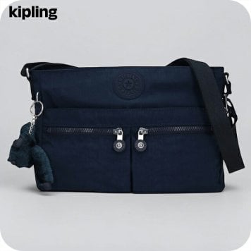 キプリング ショルダーバッグ レディース ブランド Kipling ニューアンジー ロゴ ワンポイント 無地 KI3389-96V Blue Bleu 2