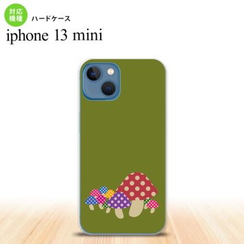 iPhone13mini iPhone13 mini ケース ハードケース きのこ 緑  nk-i13m-743