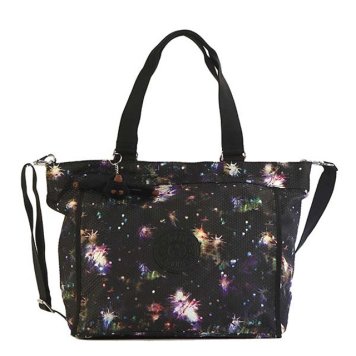 キプリング Kipling バッグ K16659 F25 NEW SHOPPER L ニューショッパーエル 2way ショルダーバッグ トートバッグ 斜めがけバッグ WINTER FIREWORK ブラック＋花火柄マルチ