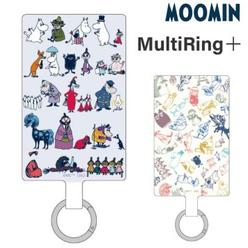 ムーミン ストラップホルダー マルチリングプラス リトルミイ キャラクター グッズ カラビナ リング ぶら下げ スマホ アクセサリー 取付用パーツ Lサイズ MMN-266