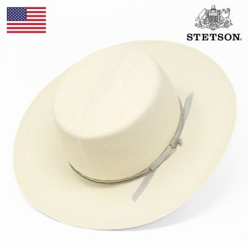 STETSON ハット ステットソン パナマハット メンズ 夏用 高級 帽子 白 オプティモハット クラシック 中折れ ストローハット エクアドル製 リゾート 紳士 58cm 60cm 麦わら帽子 天然トキヤ草 ナチュラル 男性 誕生日 プレゼント 父の日 ギフト ラッピング