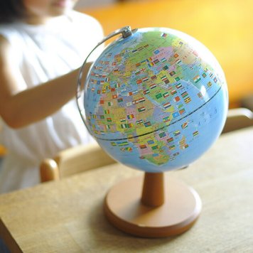 Raymay レイメイ 国旗・よみがな付き地球儀 【ラッピング対応】