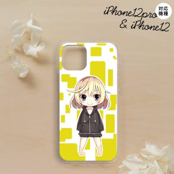 iPhone12/iPhone12pro iPhone12 / iPhone12pro スマホケース ソフトケース 女の子 C 黄 メンズ レディース nk-i12-tp1336