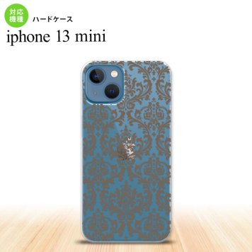 iPhone13mini iPhone13 mini ケース ハードケース ダマスク A クリア 茶  nk-i13m-461