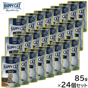HAPPY CAT ハッピーキャット キャットフード ミートinソース ファーム ポルトリー パウチ（平飼いチキン/成猫 避妊去勢） 85g×24個セット 無添加