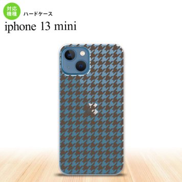 iPhone13mini iPhone13 mini ケース ハードケース 千鳥 格子 小 茶 クリア  nk-i13m-912