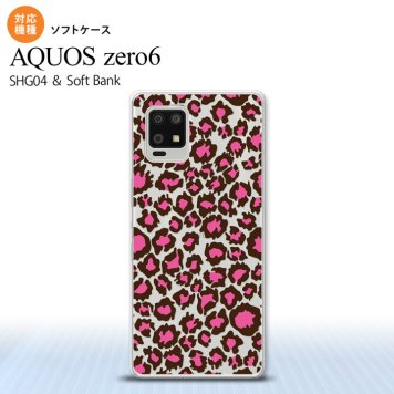 SHG04 SHG04 ZERO6 AQUOS zero6 スマホケース ソフトケース 豹柄 B 赤 クリア メンズ レディース nk-zero6-tp899