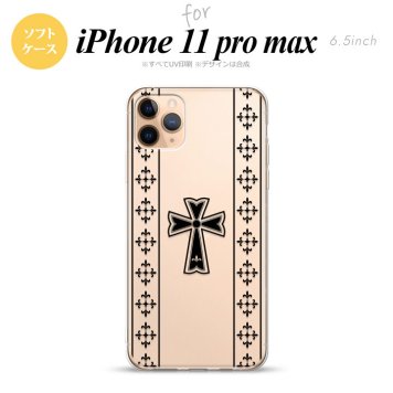 iPhone11ProMax iPhone11pro max スマホケース ソフトケース ゴシック クリア 黒 メンズ レディース nk-i11pm-tp1005