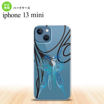 iPhone13mini iPhone13 mini ケース ハードケース ピンスト 線 青  nk-i13m-1236