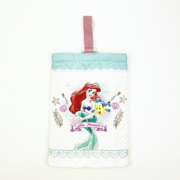 ディズニー プリンセス リトルマーメイド アリエル キルトシューズバッグ アイボリー スクール キッズ Disney