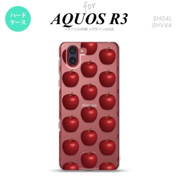 SH-04L SHV44 R3 AQUOS R3 スマホケース カバー りんご 林檎 赤 nk-r3-048