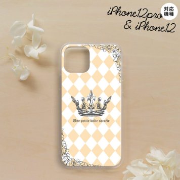 iPhone12/iPhone12pro iPhone12 / iPhone12pro スマホケース ソフトケース 王冠 オレンジ メンズ レディース nk-i12-tp1453