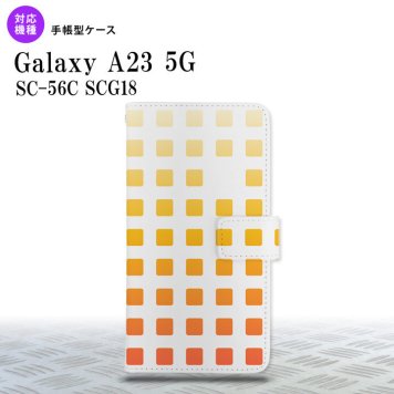 Galaxy A23 GalaxyA23 手帳型スマホケース カバー スクエア ドット オレンジ 2022年 10月発売 nk-004s-a23-dr1361